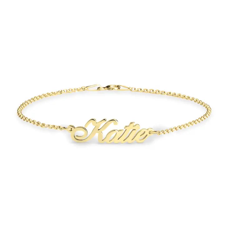 Cursive Current Name Bracelet