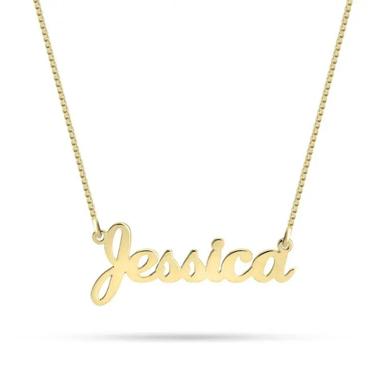 Coastal Signature Name Necklace