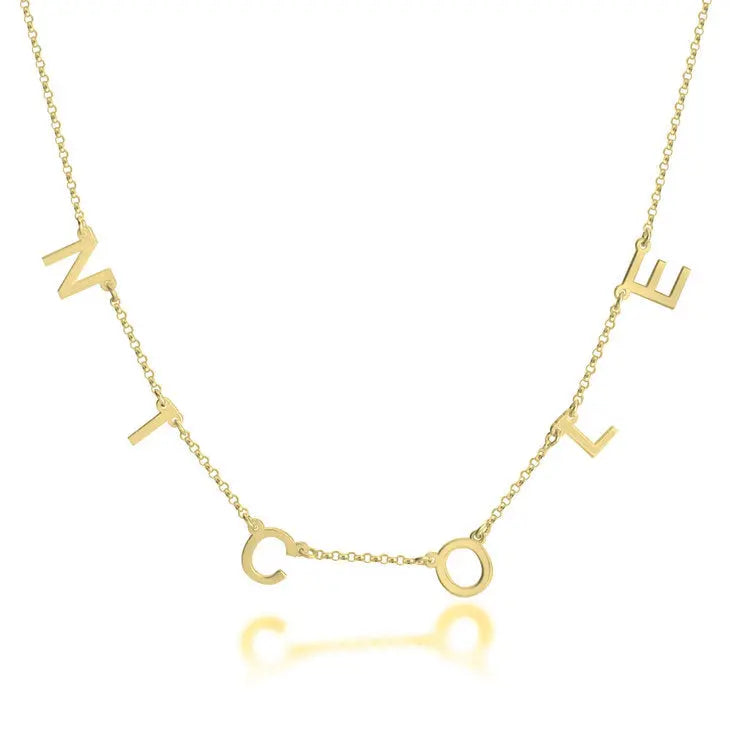 Chain of Thought Name Necklace