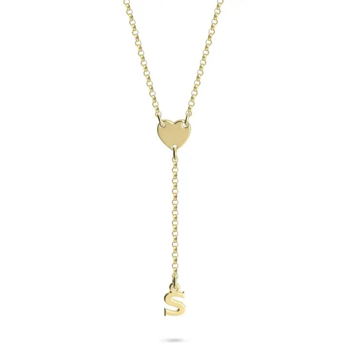 Heart of the Isle Initial necklace