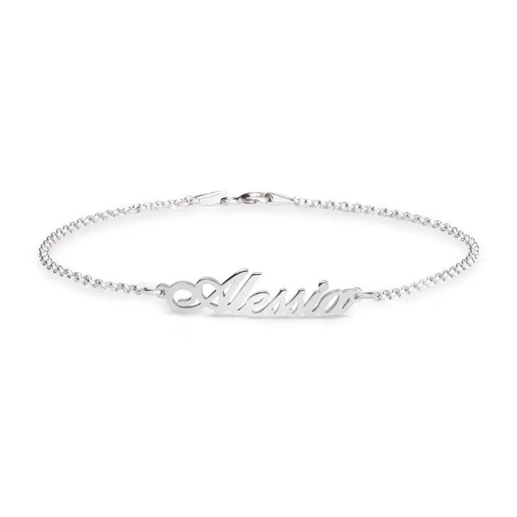 Cursive Current Name Bracelet