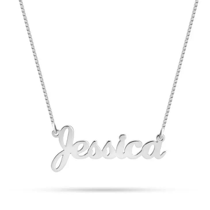 Coastal Signature Name Necklace