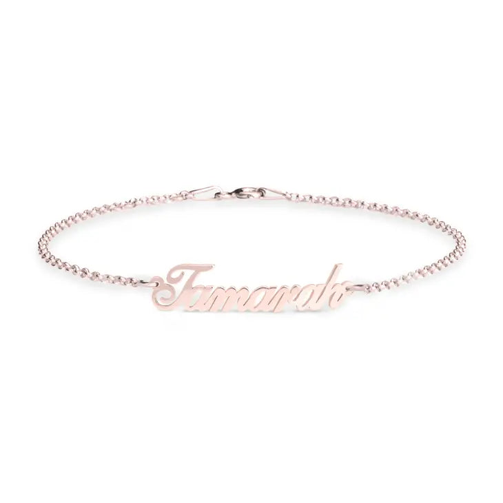 Cursive Current Name Bracelet